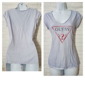 Guess Blue Logo Tshirt